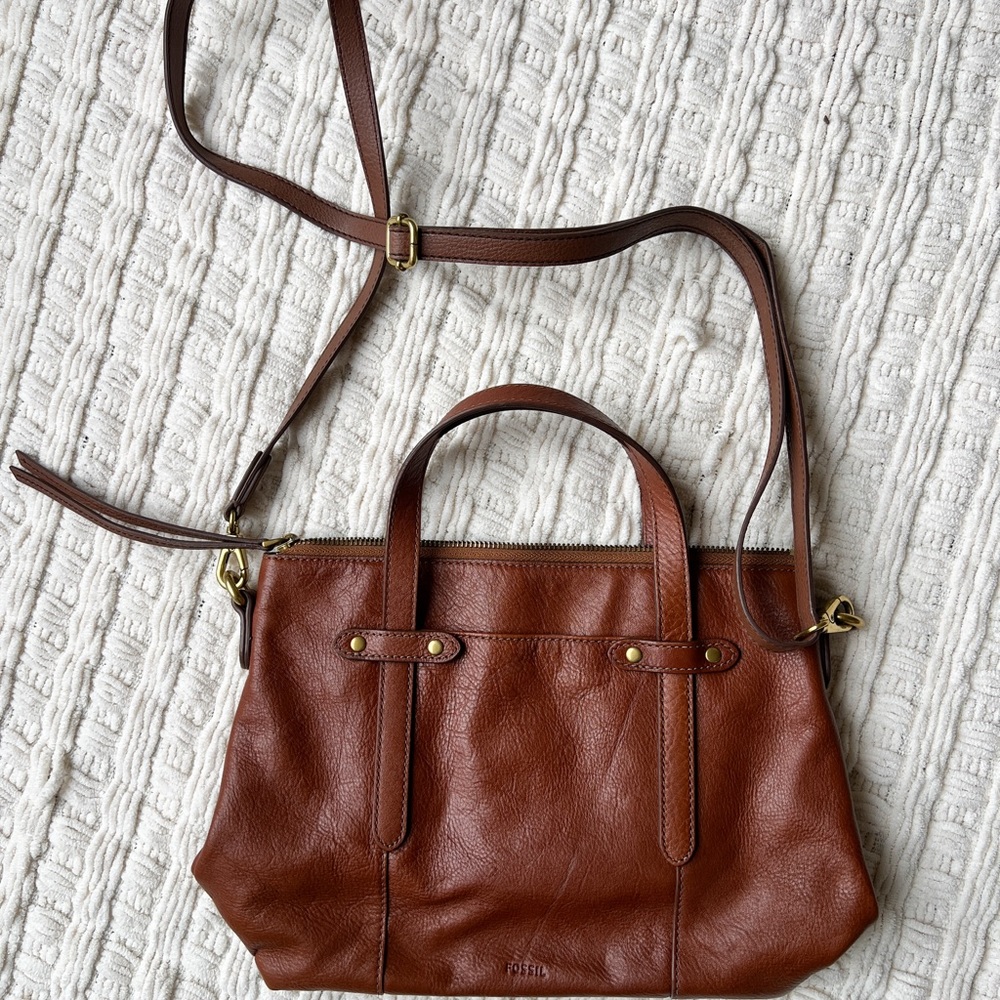 Fossil Felicity Satchel Leather Bag